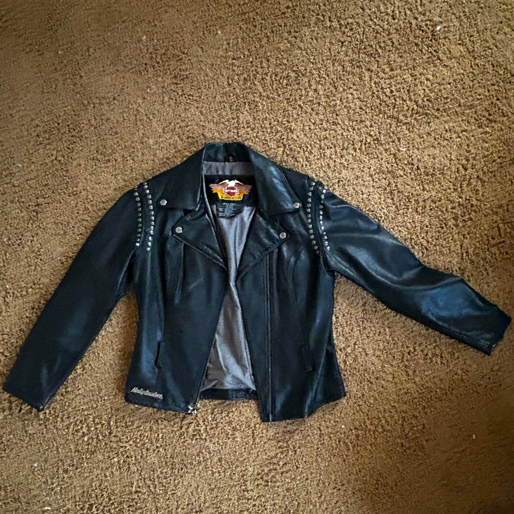Women’s Harley Davidson Black Leather Jacket